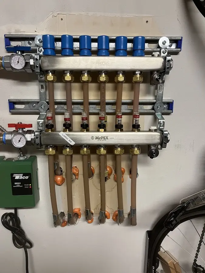 Plumber performing Gas Line Installation at a residential property in Rockwood